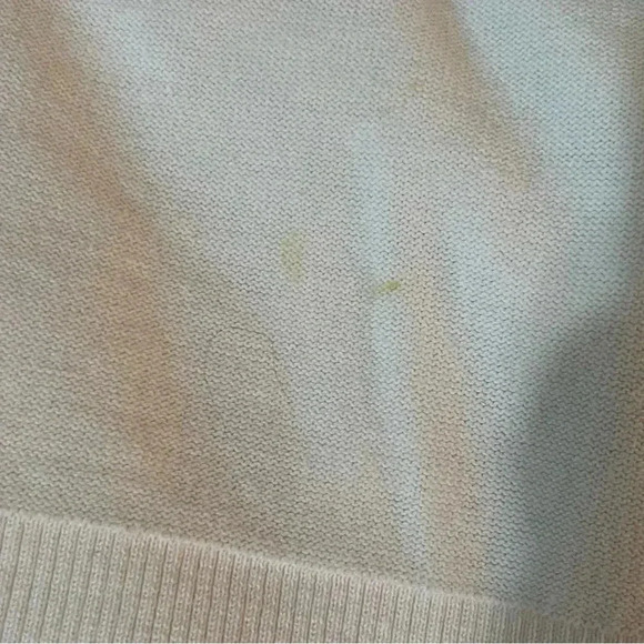 SONIA by Sonia Rykiel Small Argyle Print In Green And Pink Collar Sweater - Picture 5 of 8